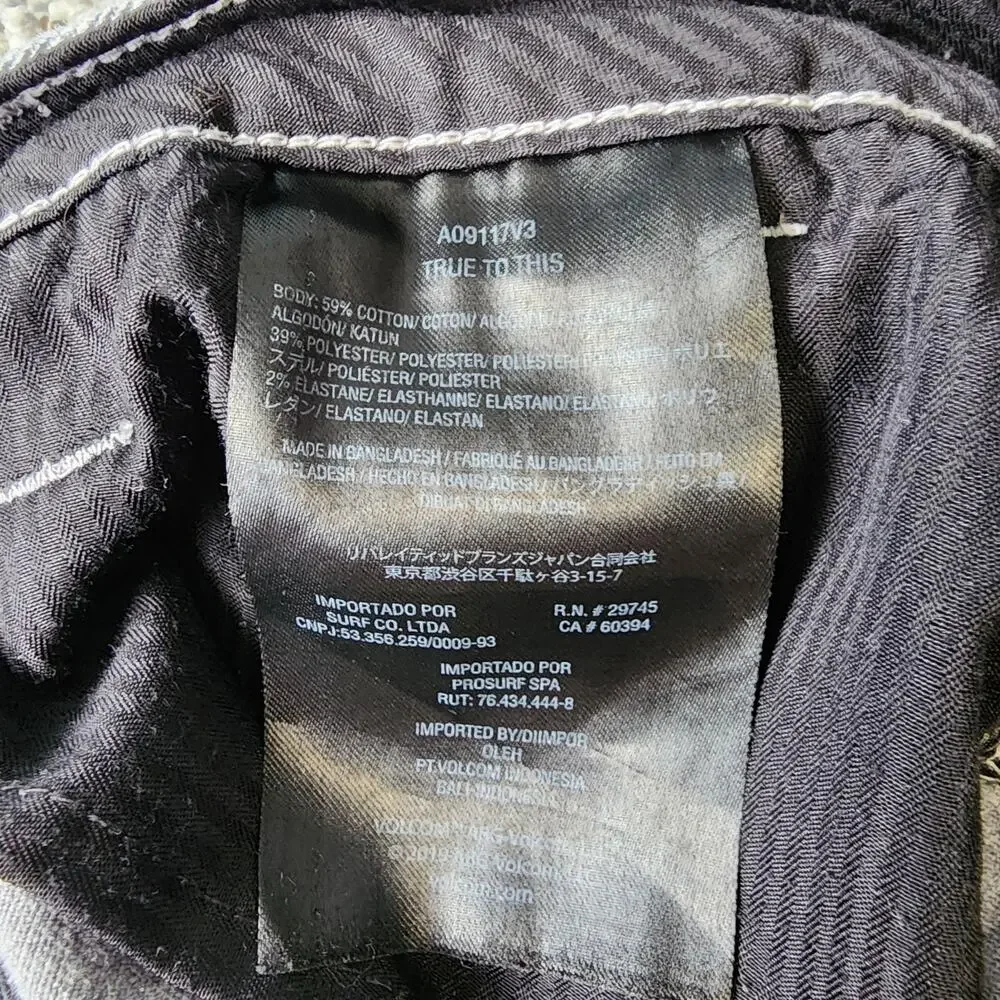 Volcom Shorts Men's Size 30 True To This Light Gray 10